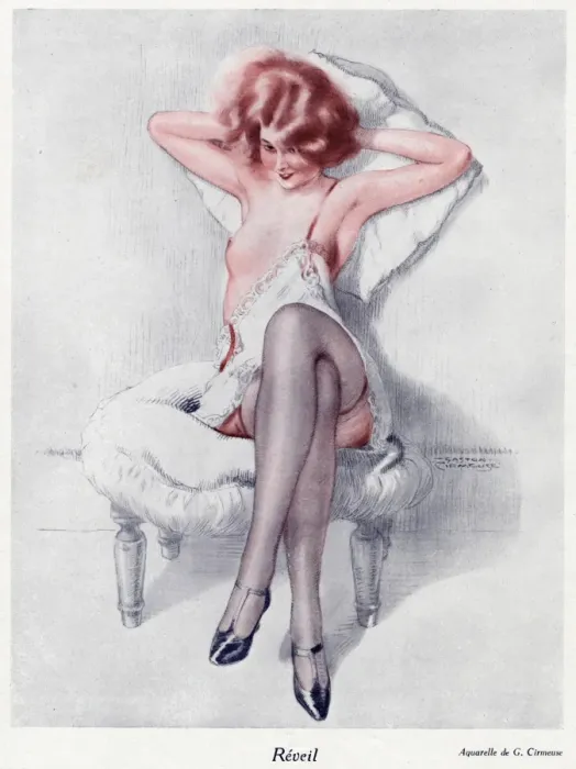 Framed Print : Woman in slip 1927 Framed Print : Woman in slip 1927