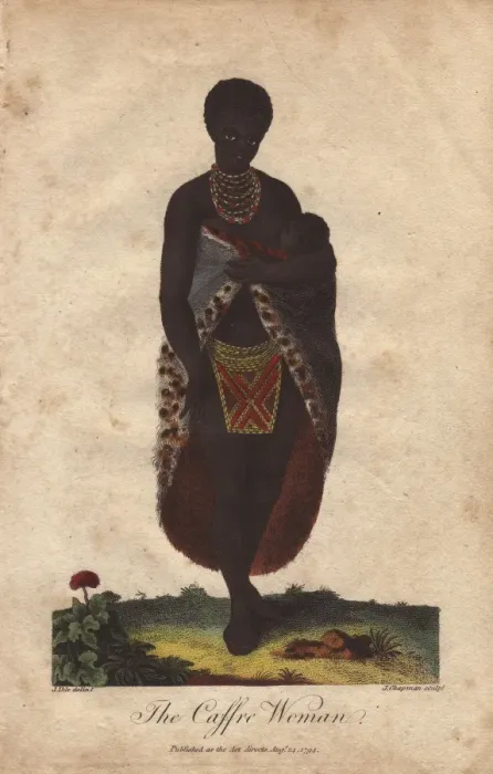 Framed Print : Woman of South Africa, nursing a baby Framed Print : Woman of South Africa, nursing a baby