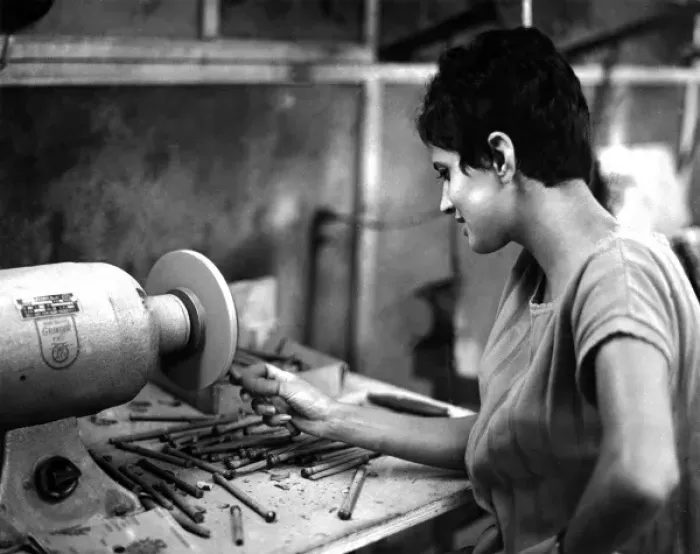 Framed Print : Woman Stonemason Framed Print : Woman Stonemason