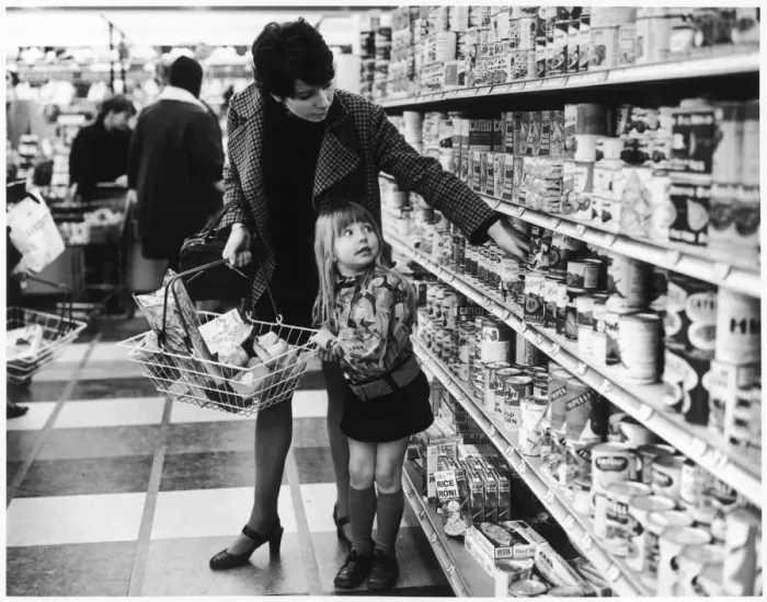 Framed Print : Woman in a Supermarket Framed Print : Woman in a Supermarket
