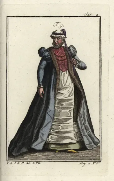 Framed Print : Woman of Swabia, Germany, 1577 Framed Print : Woman of Swabia, Germany, 1577