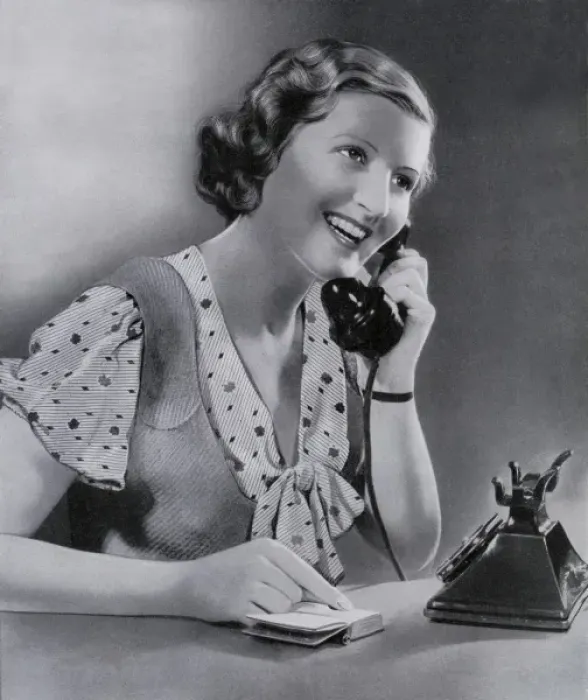 Framed Print : Woman on the telephone Framed Print : Woman on the telephone