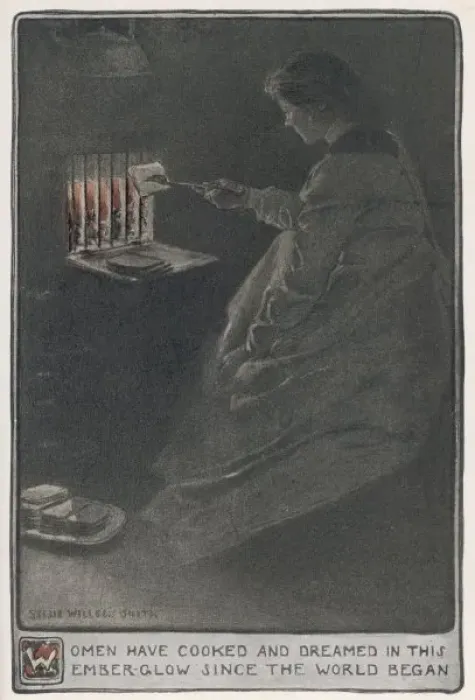 Framed Print : Woman Toasts at Grate