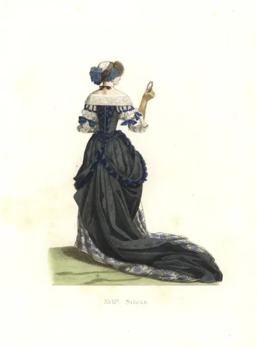 Framed Print : Woman in town costume, 17th century, from a Framed Print : Woman in town costume, 17th century, from a