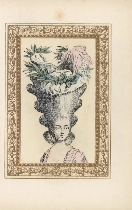 Framed Print : Woman in the Victory bonnet crowned with leaves and feathers