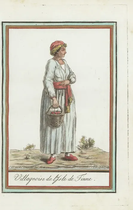 Framed Print : Woman villager of the island of Tinos, Ottoman Empire Framed Print : Woman villager of the island of Tinos, Ottoman Empire
