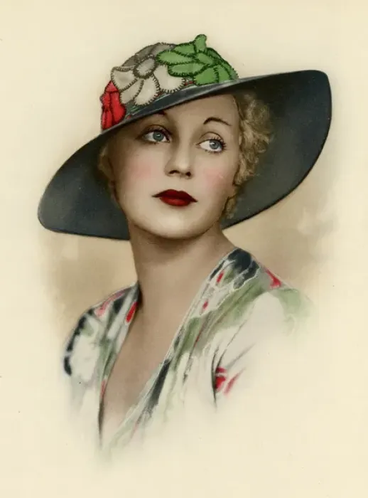 Framed Print : Woman wearing a brimmed hat Framed Print : Woman wearing a brimmed hat