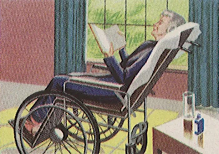 Framed Print : Woman in a Wheelchair Date: 1948 Framed Print : Woman in a Wheelchair Date: 1948