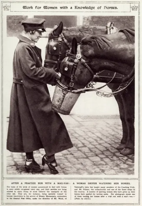 Framed Print : Woman working for General Post Office 1915 Framed Print : Woman working for General Post Office 1915