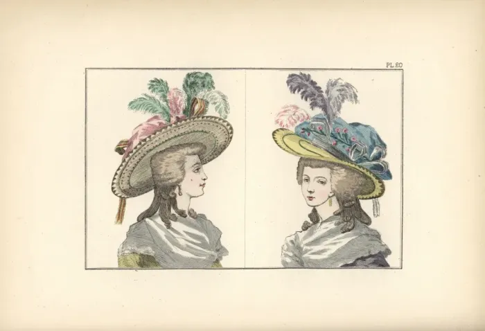 Framed Print : Woman in yellow caraco and straw hat, and woman Framed Print : Woman in yellow caraco and straw hat, and woman