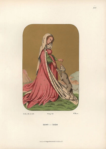 Womans dress from the early 15th century