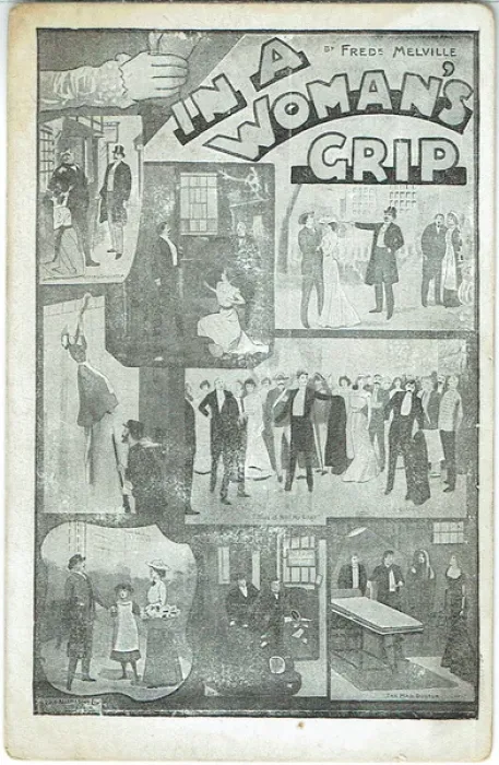 Framed Print : In a Womans Grip by Frederick Melville Framed Print : In a Womans Grip by Frederick Melville