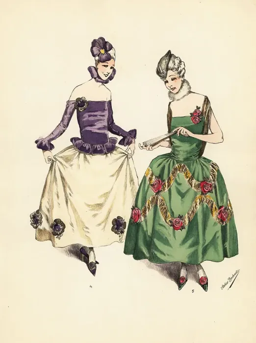 Framed Print : Women in 18th century inspired fancy-dress costumes Framed Print : Women in 18th century inspired fancy-dress costumes