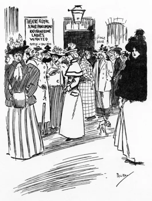 Framed Print : Women awaiing auditions for role in Christmas Pantomime Framed Print : Women awaiing auditions for role in Christmas Pantomime