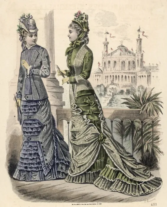 Framed Print : Women on Balcony 1878 Framed Print : Women on Balcony 1878