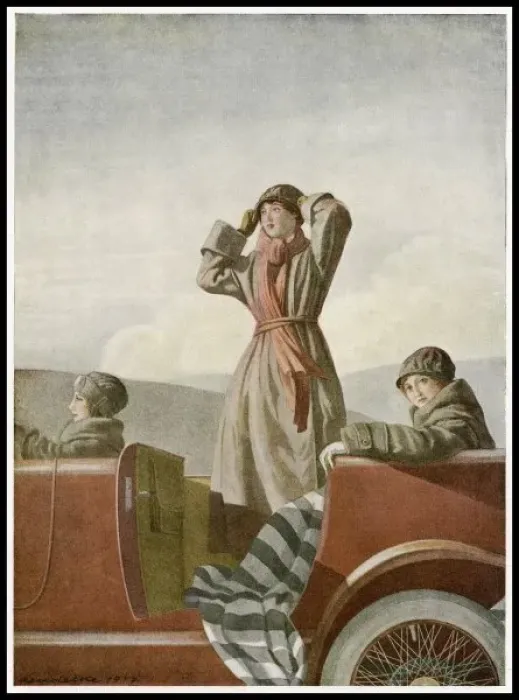Framed Print : Three Women in a Car Framed Print : Three Women in a Car