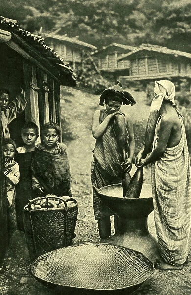 Women and children of the Atayal tribe, Formosa (Taiwan)
