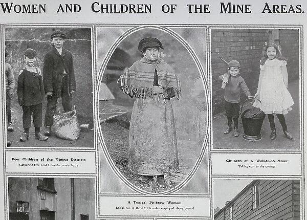 Women and children, mining
