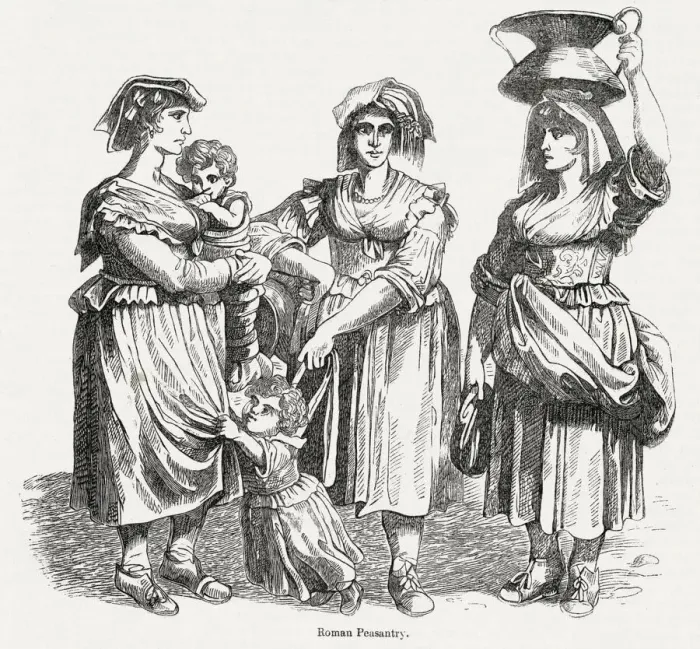 Framed Print : Women and children, Rome, Italy Framed Print : Women and children, Rome, Italy
