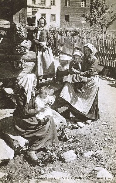Women and Children of Zermatt, Switzerland