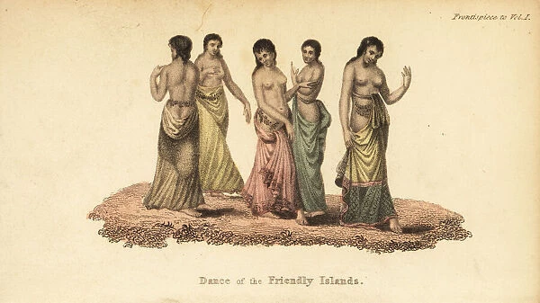 Women dancing for Queen Tine on the Island of Tonga