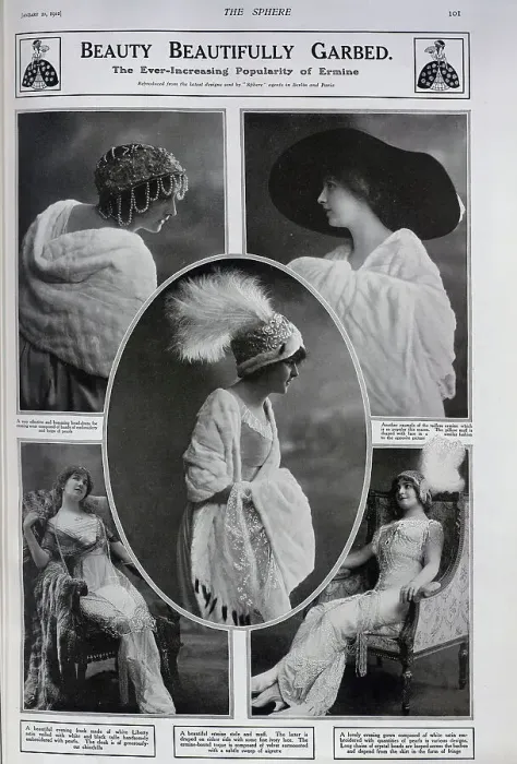 Framed Print : Women in ermine Framed Print : Women in ermine