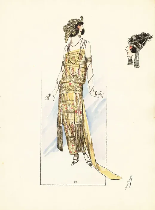 Framed Print : Women in fancy dress costumes as an Egyptian queen Framed Print : Women in fancy dress costumes as an Egyptian queen