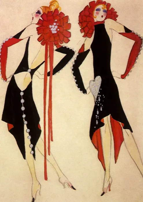 Framed Print : Two Women in Fancy Dress Date: 1925 Framed Print : Two Women in Fancy Dress Date: 1925