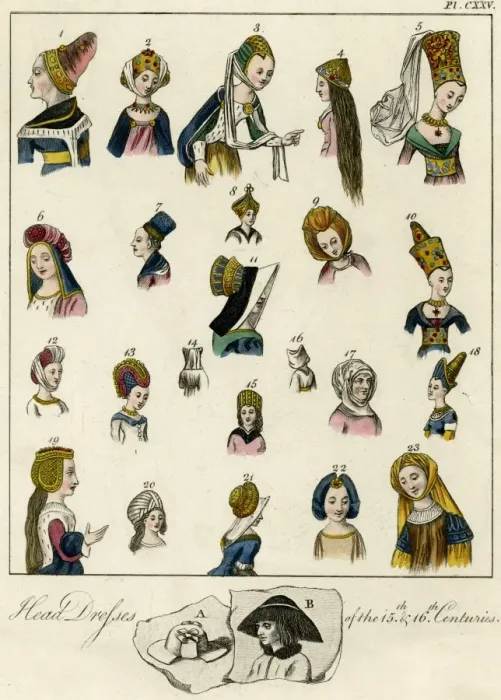 Framed Print : Women / Headwear / C15-C16 Framed Print : Women / Headwear / C15-C16
