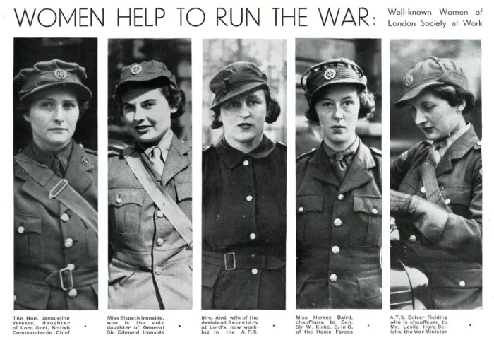 Framed Print : Women with high-profile war connections, September 1939 Framed Print : Women with high-profile war connections, September 1939