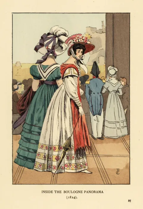 Framed Print : Women inside the Boulogne Panorama, Paris, 1824 Framed Print : Women inside the Boulogne Panorama, Paris, 1824