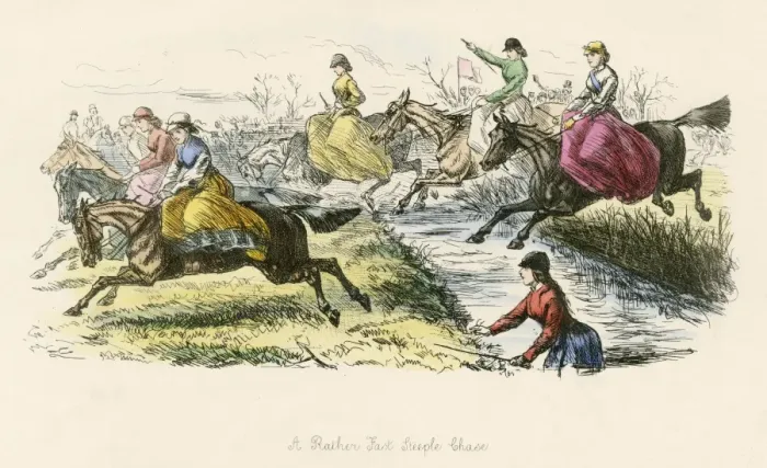 Framed Print : Women Jockeys Foreseen Framed Print : Women Jockeys Foreseen