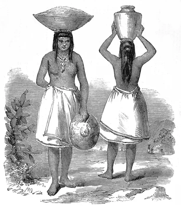 Framed Print : Women of the Pimo Tribe, 1858 Framed Print : Women of the Pimo Tribe, 1858