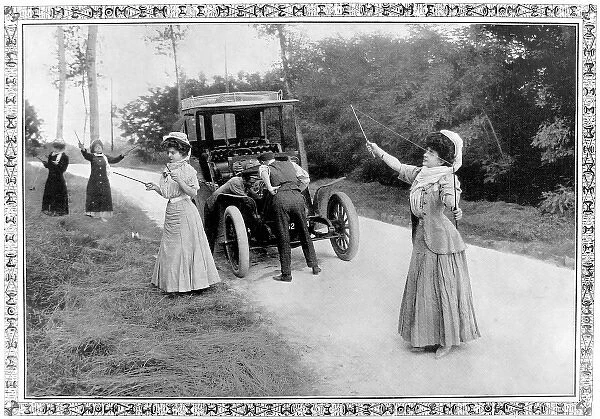 Women playing Diabolo, 1907