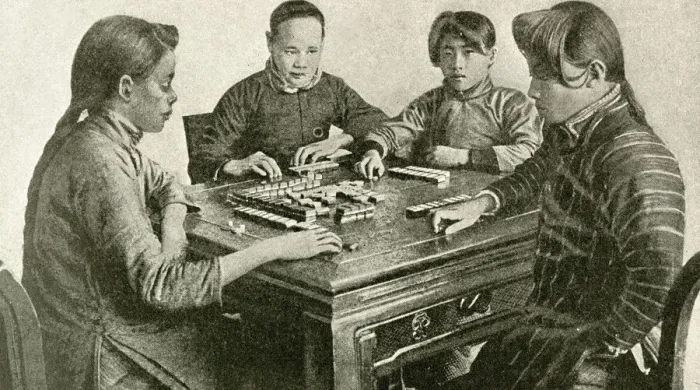 Framed Print : Women playing dominoes, China, East Asia Framed Print : Women playing dominoes, China, East Asia