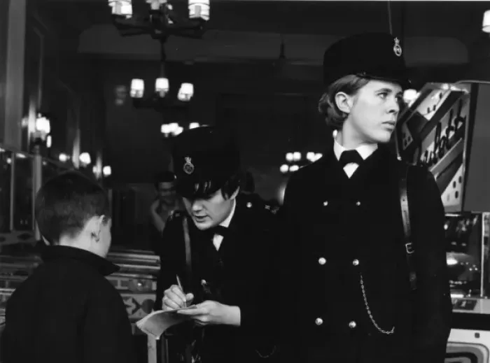 Framed Print : Two women police officers on duty in London Framed Print : Two women police officers on duty in London