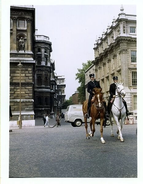Two women police officers on horseback, London