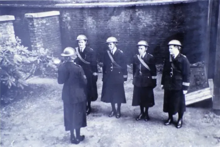 Framed Print : Four women police officers in London, WW2 Framed Print : Four women police officers in London, WW2