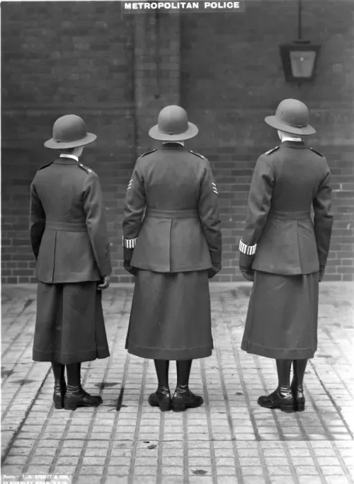 Framed Print : Three women police officers in uniform, London Framed Print : Three women police officers in uniform, London