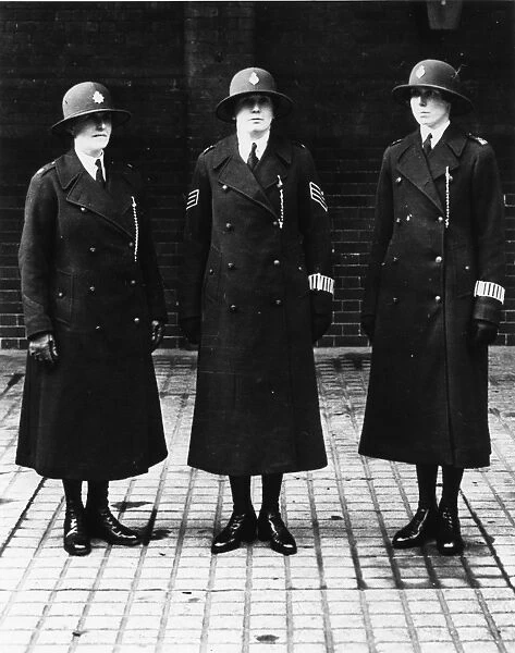 Three women police officers in uniform, London