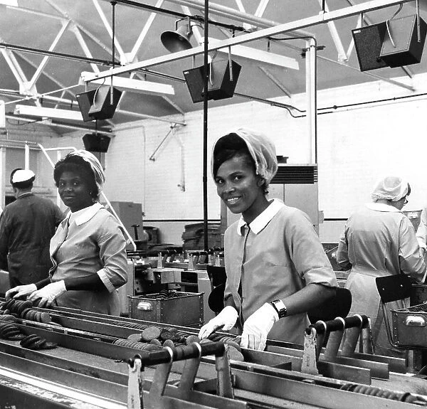 Women on production line, United Biscuits, Harlesden