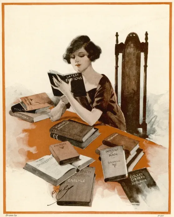 Framed Print : What Women Read-By a Man Framed Print : What Women Read-By a Man