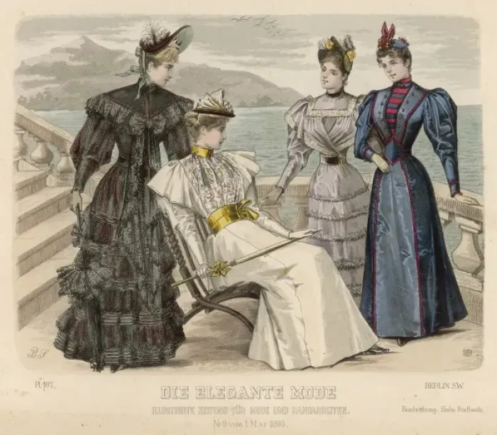 Framed Print : Four Women, Seaside 1893 Framed Print : Four Women, Seaside 1893