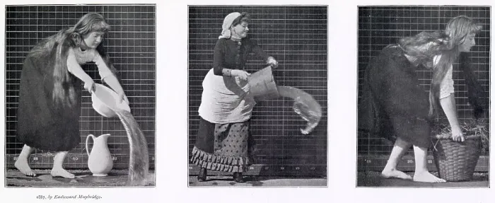 Framed Print : Women in short or long dresses emptying bowls, lifting a basket. Date: 1887 Framed Print : Women in short or long dresses emptying bowls, lifting a basket. Date: 1887