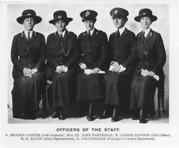Framed Print : Women staff officers, Metropolitan Police, London Framed Print : Women staff officers, Metropolitan Police, London