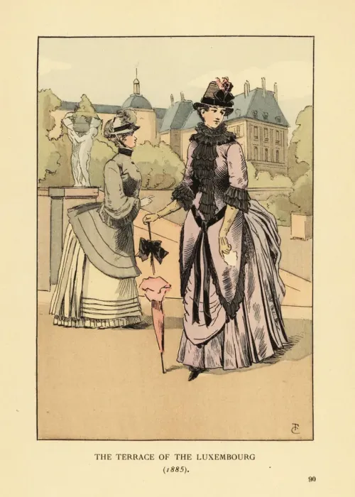 Framed Print : Women on the terrace of the Luxembourg Gardens, 1885 Framed Print : Women on the terrace of the Luxembourg Gardens, 1885