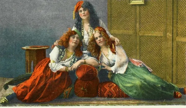 Women of the Ottoman Harem, a Polygamous Household Print. Art Prints,  Posters & Puzzles from Mary Evans