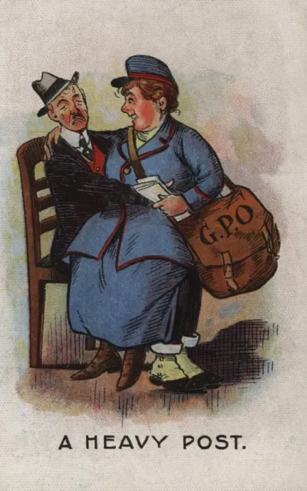 Framed Print : Women on War Work Postwoman WW1 Framed Print : Women on War Work Postwoman WW1