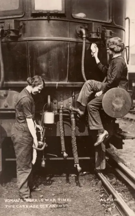 Framed Print : Women War Work WW1 Railways Framed Print : Women War Work WW1 Railways