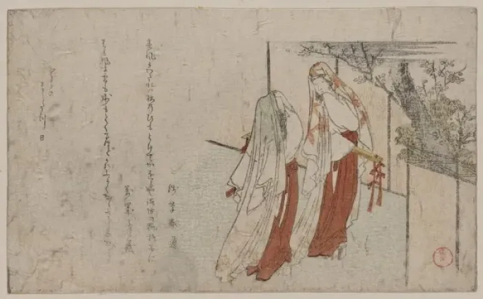 Framed Print : Two women wearing cloaks as veils Framed Print : Two women wearing cloaks as veils
